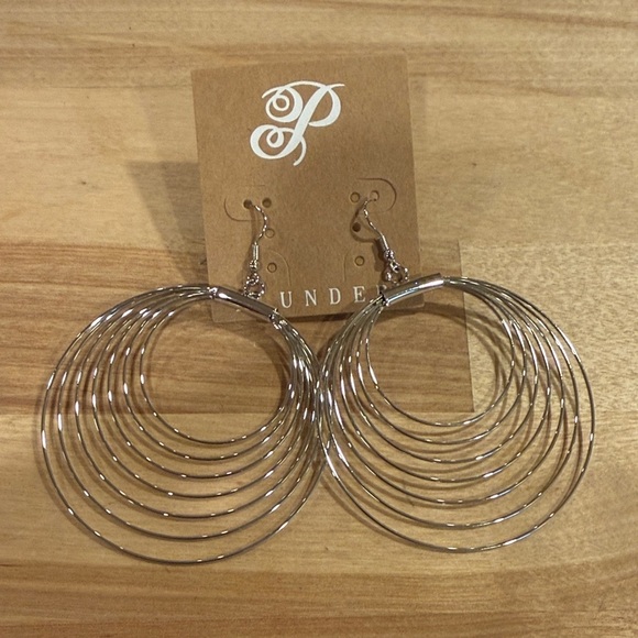 Plunder Jewelry - Plunder Multi-Hoop Silver Earrings